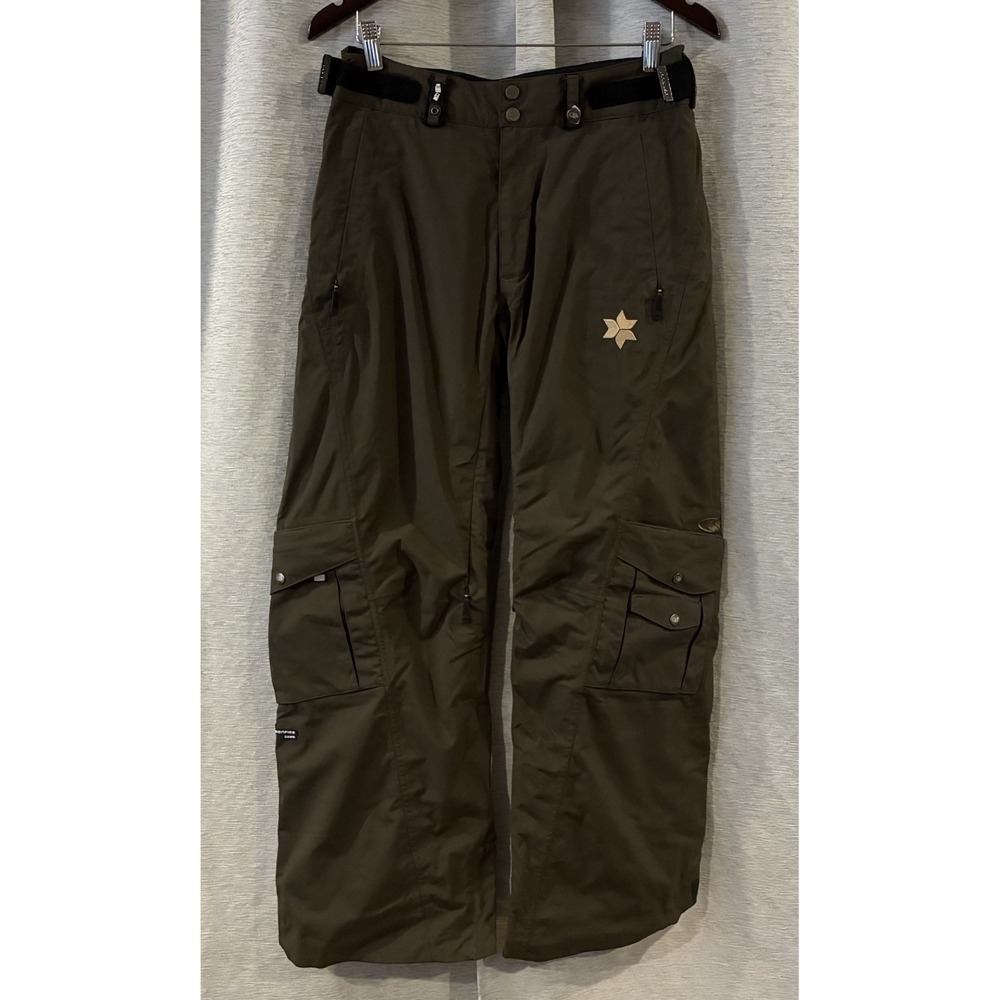 Bonfire Dawn Snowboard Ski Pants Womens Small Brown Y2K Gorpcore 20K Waterproof